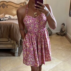 💕Pink and White Sweetheart Mini Dress💕